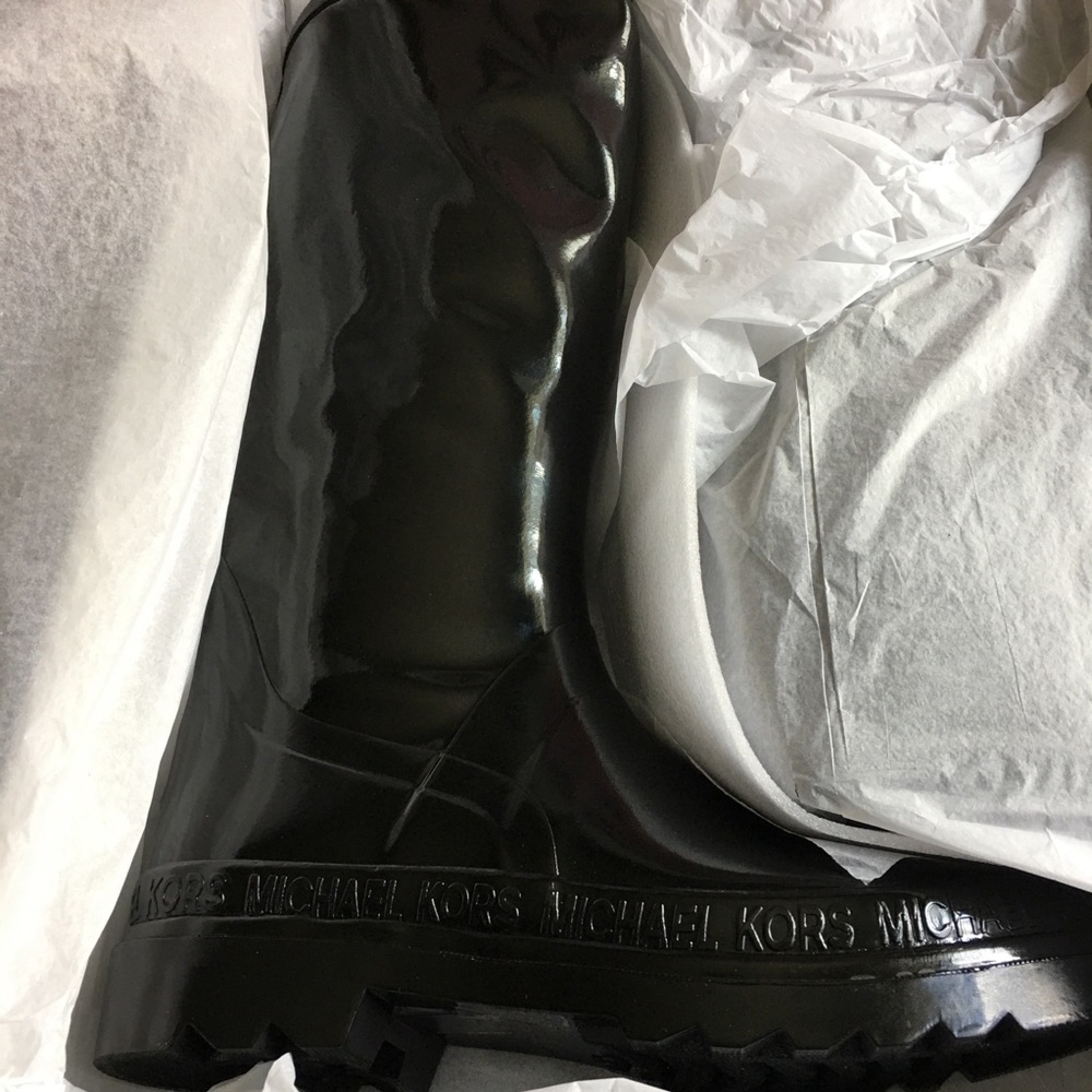 Michael Kors Black Rain Boots.👢